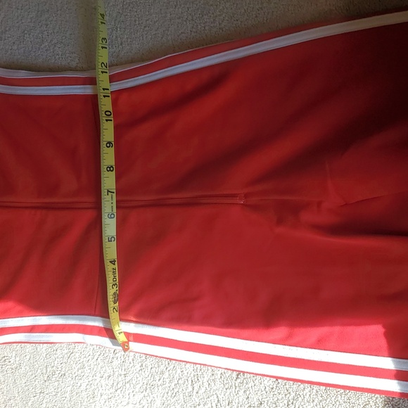 Woman Adidas Red/ White One Piece Jumpsuit Sz Xs - Picture 5 of 8